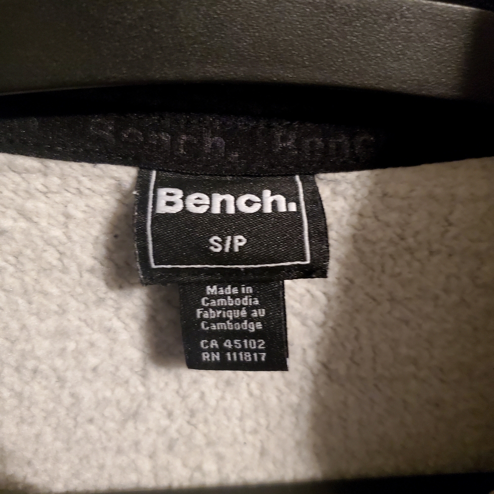 (3/$20) Bench Men's Grey Fleece Zip-Up Sweater Size S - Picture 2 of 13